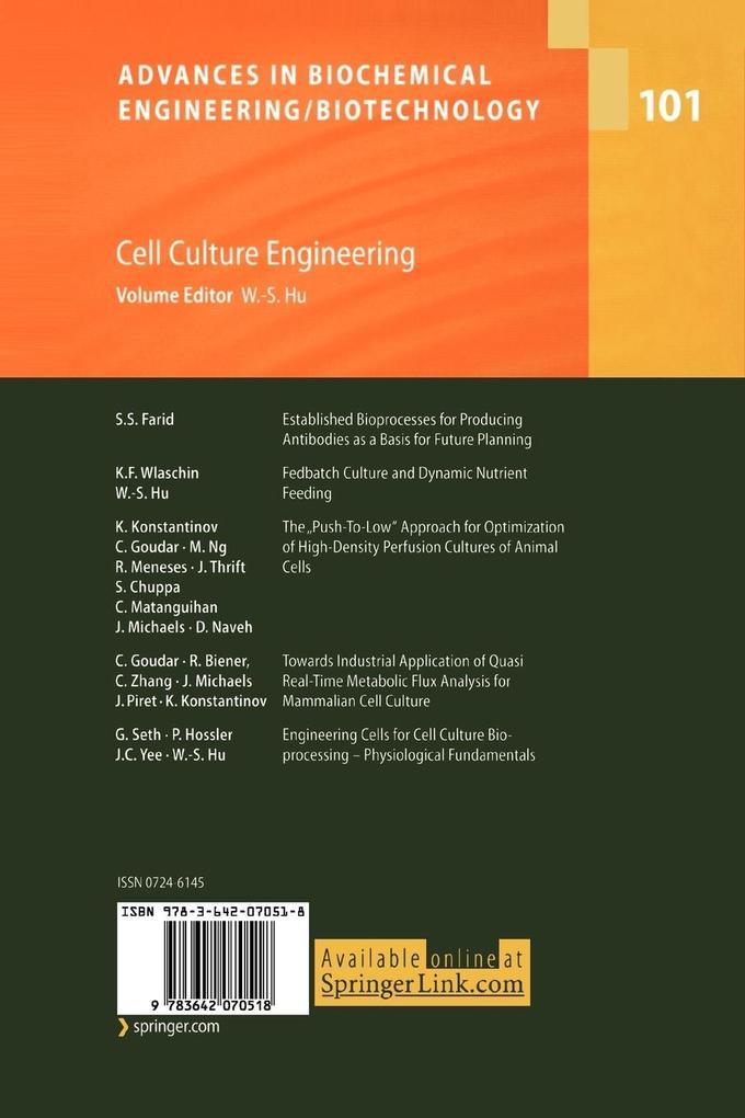 Weitere Ansicht: Cell Culture Engineering
