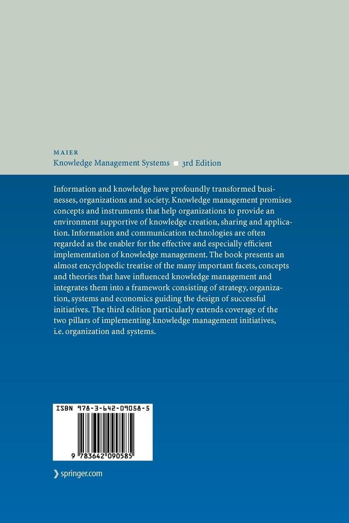 Weitere Ansicht: Knowledge Management Systems | Ronald Maier