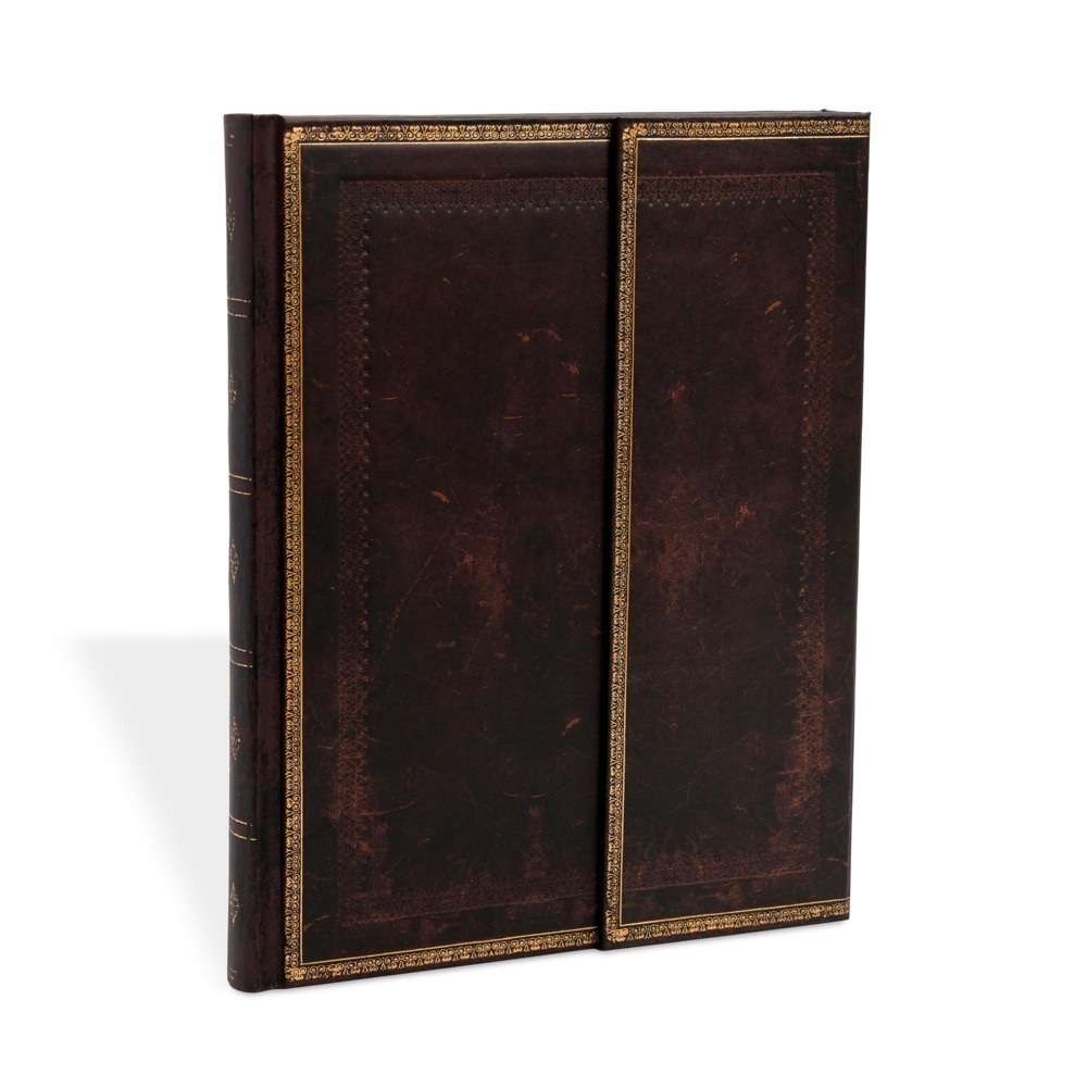 Weitere Ansicht: Black Moroccan Ultra Lined Hardcover Journal (Wrap Closure) | Paperblanks