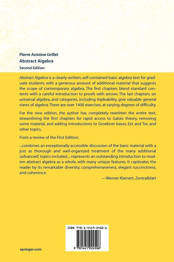 Weitere Ansicht: Abstract Algebra | Pierre Antoine Grillet