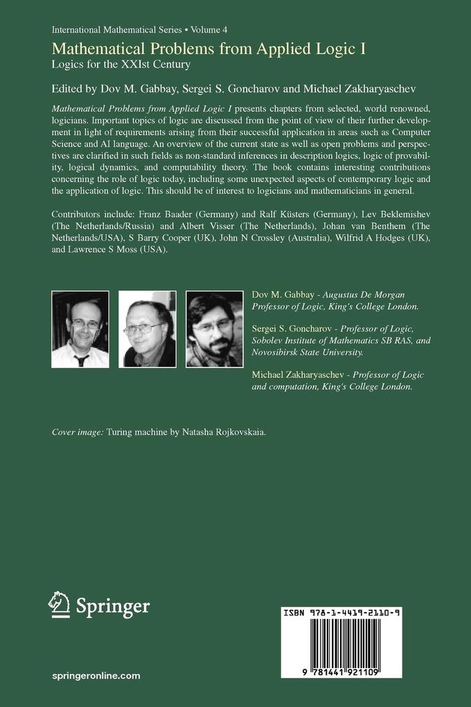 Weitere Ansicht: Mathematical Problems from Applied Logic I