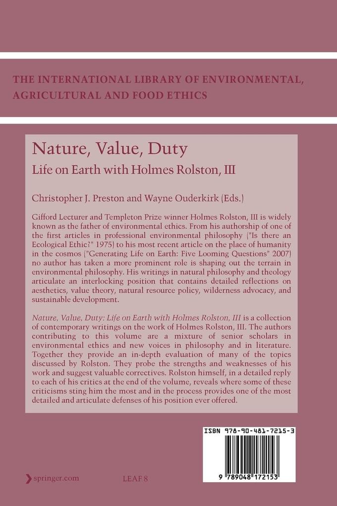 Weitere Ansicht: Nature, Value, Duty