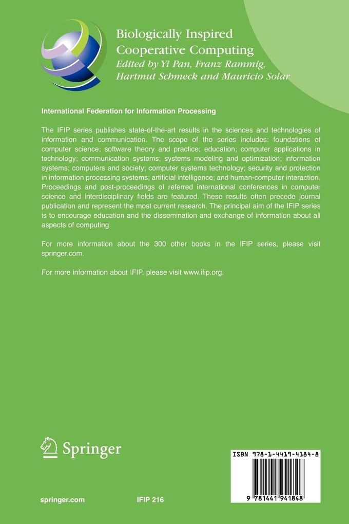 Weitere Ansicht: Biologically Inspired Cooperative Computing