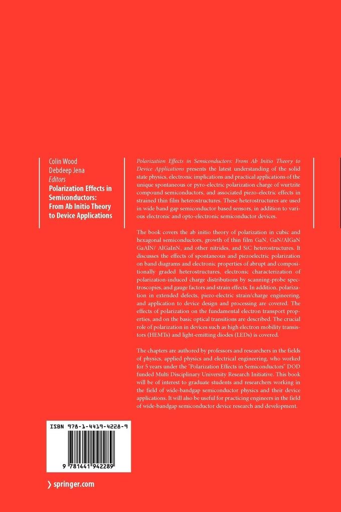 Weitere Ansicht: Polarization Effects in Semiconductors