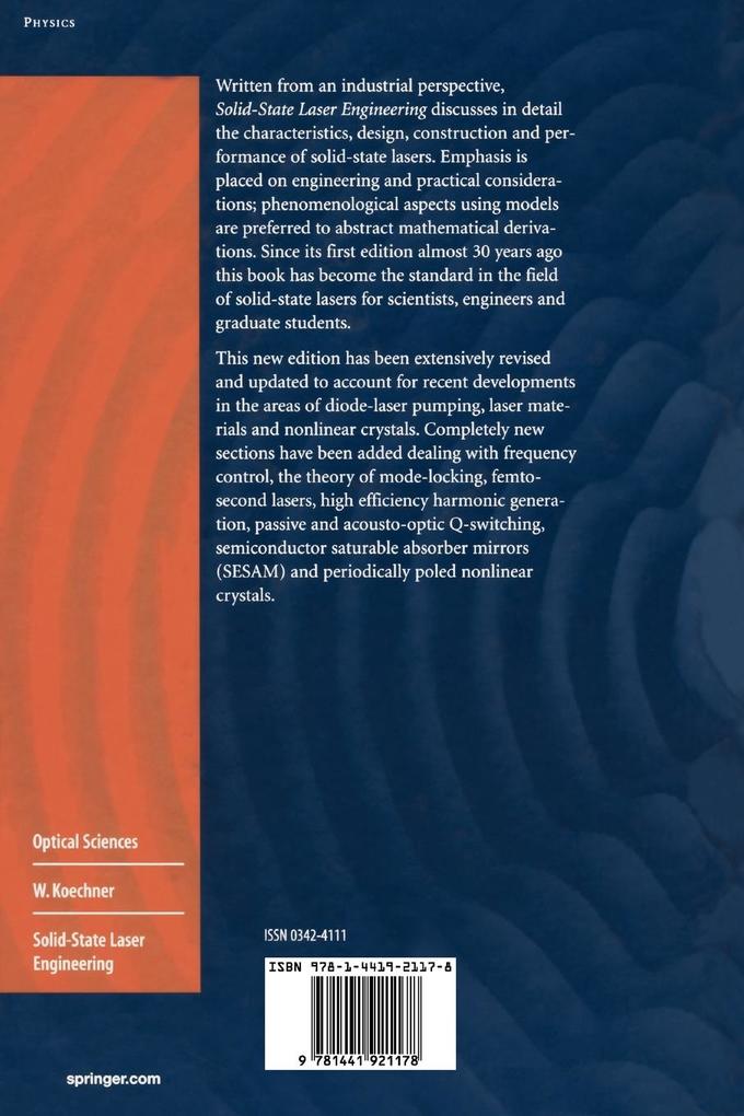 Weitere Ansicht: Solid-State Laser Engineering | Walter Koechner