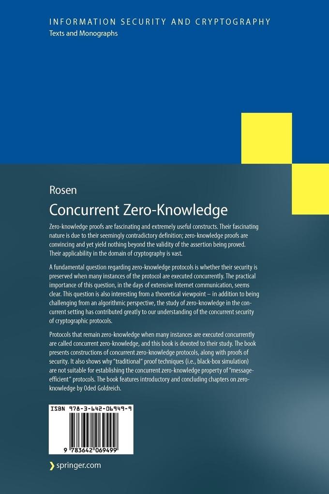 Weitere Ansicht: Concurrent Zero-Knowledge | Alon Rosen