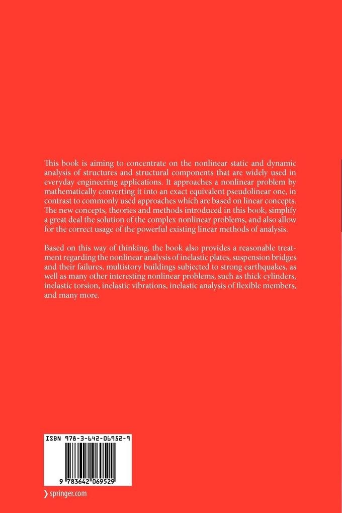 Weitere Ansicht: Nonlinear Structural Engineering | Demeter G. Fertis