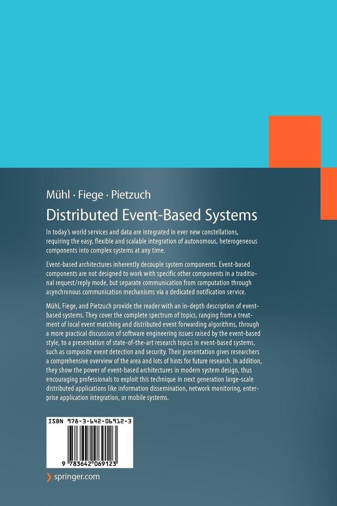 Weitere Ansicht: Distributed Event-Based Systems | Ludger Fiege, Gero Mühl, Peter Pietzuch