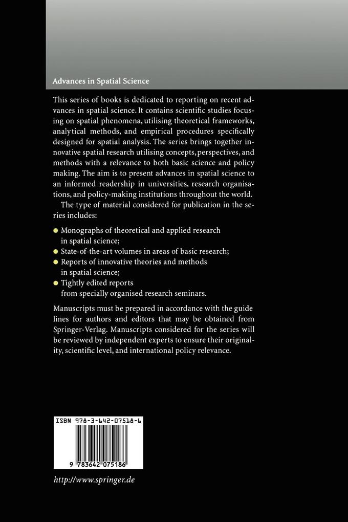 Weitere Ansicht: Regional Science in Business