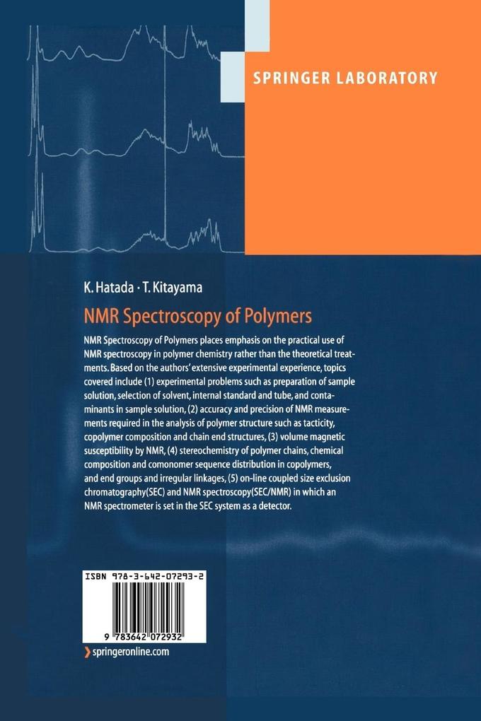 Weitere Ansicht: NMR Spectroscopy of Polymers | Koichi Hatada, Tatsuki Kitayama