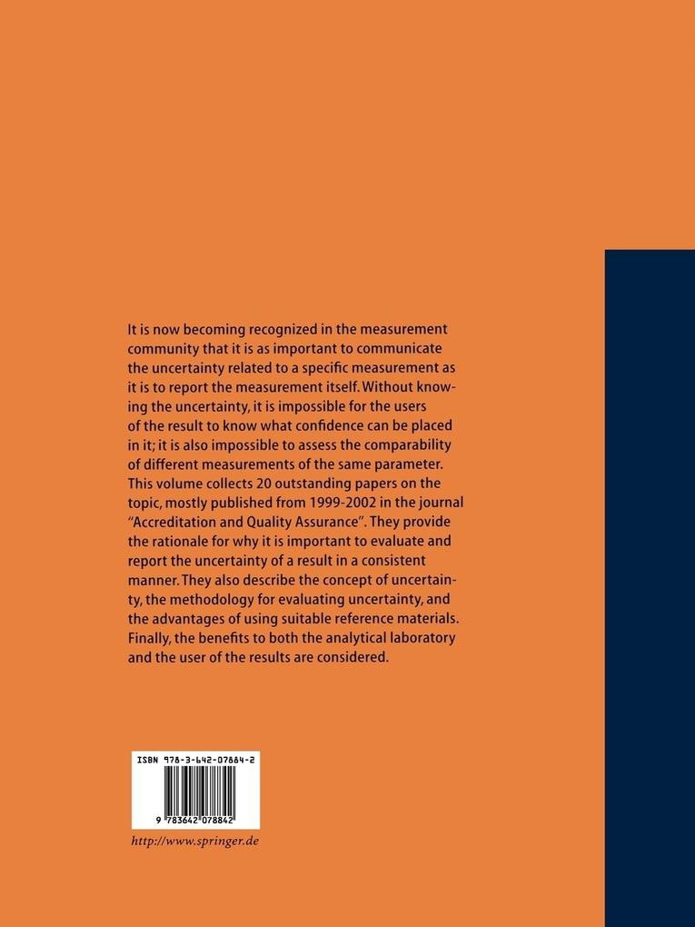 Weitere Ansicht: Measurement Uncertainty in Chemical Analysis