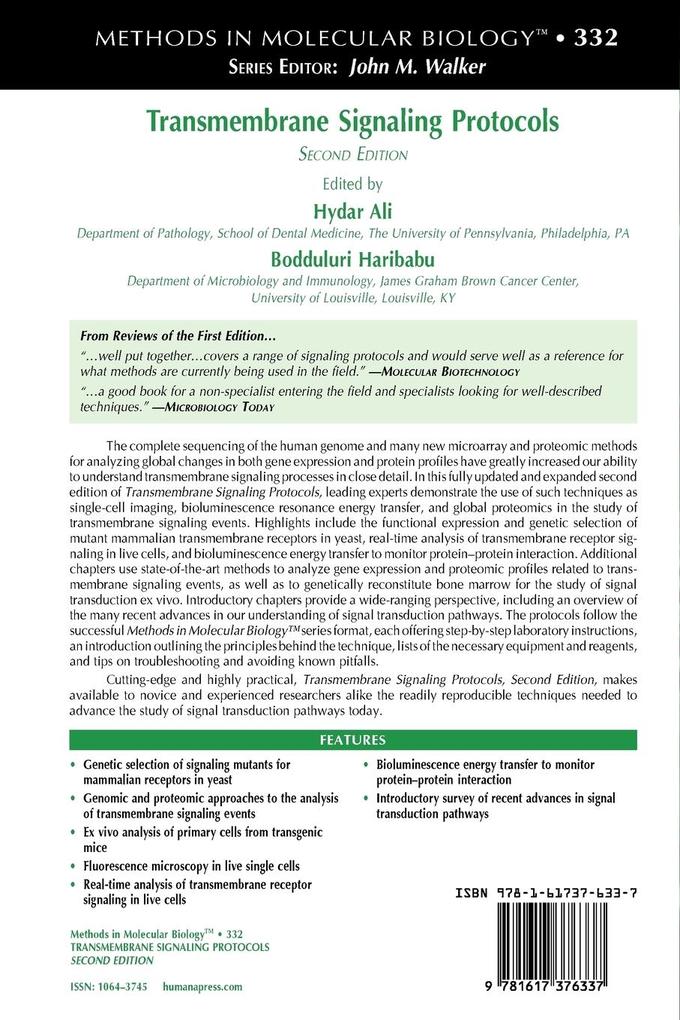 Weitere Ansicht: Transmembrane Signaling Protocols