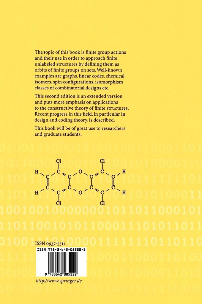 Weitere Ansicht: Applied Finite Group Actions | Adalbert Kerber