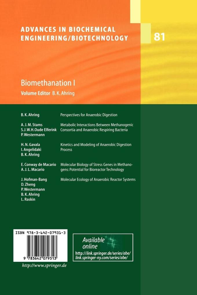 Weitere Ansicht: Biomethanation I