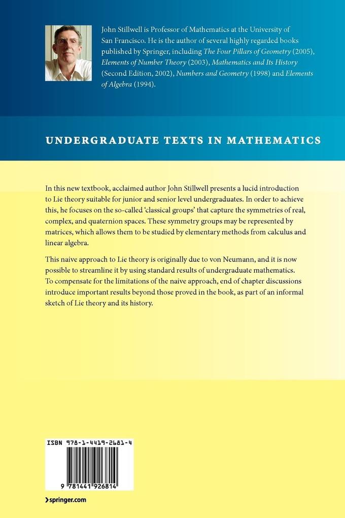 Weitere Ansicht: Naive Lie Theory | John Stillwell