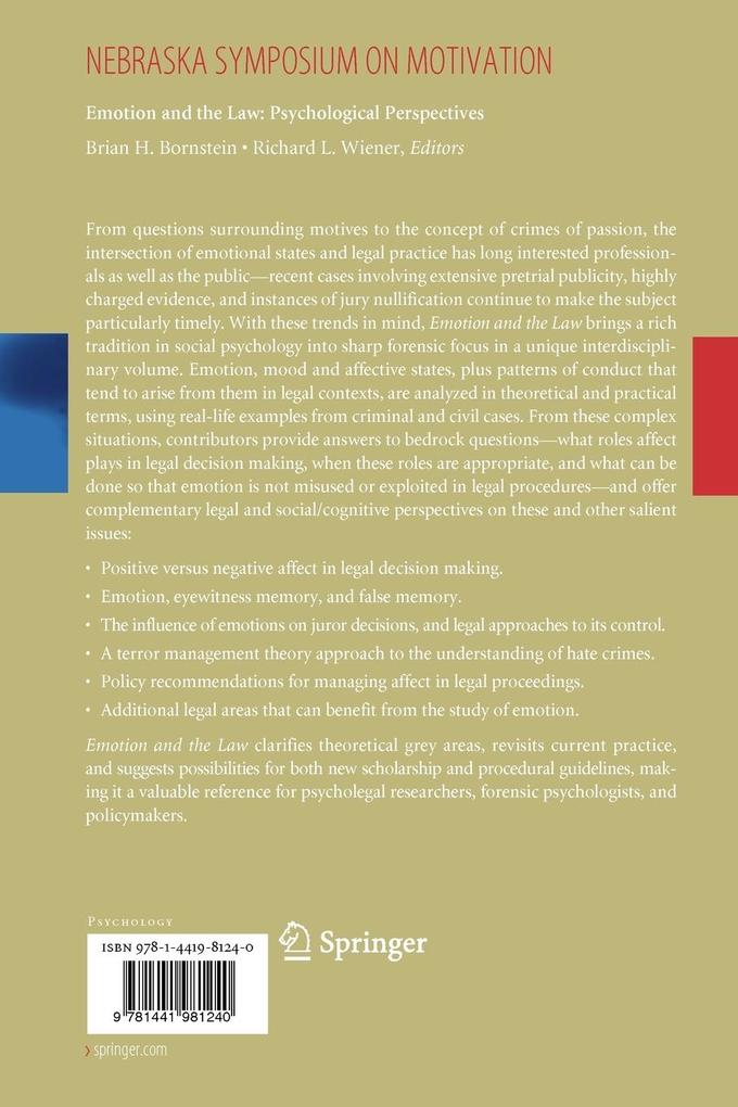 Weitere Ansicht: Emotion and the Law