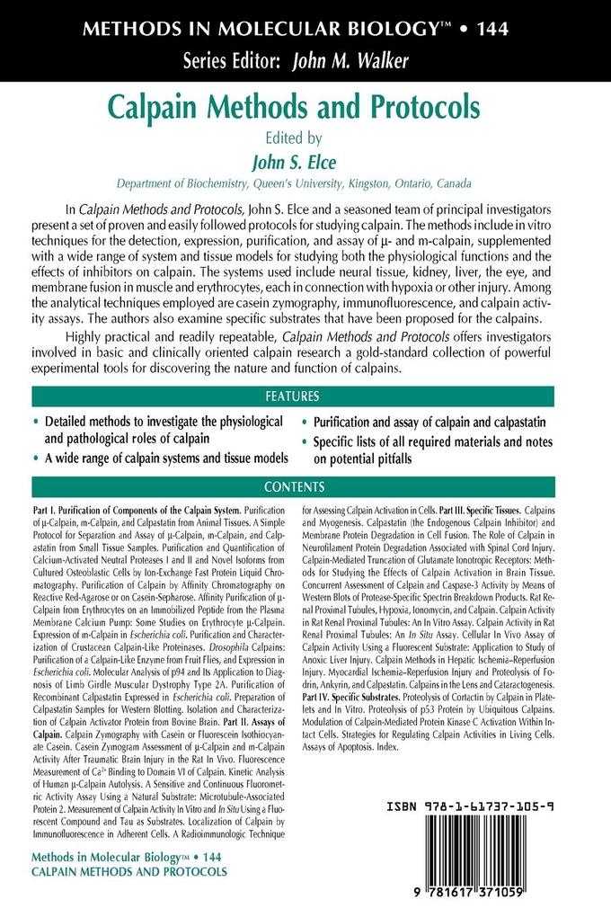 Weitere Ansicht: Calpain Methods and Protocols
