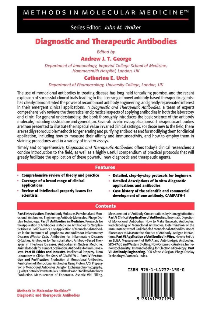 Weitere Ansicht: Diagnostic and Therapeutic Antibodies