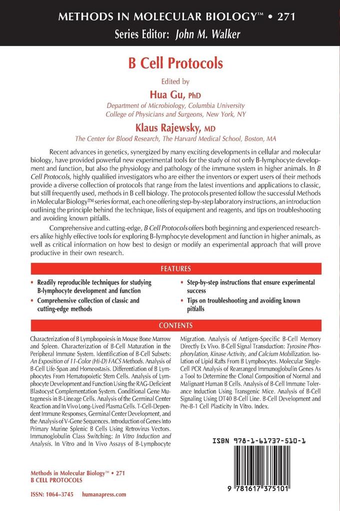 Weitere Ansicht: B Cell Protocols