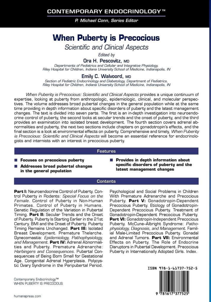 Weitere Ansicht: When Puberty Is Precocious