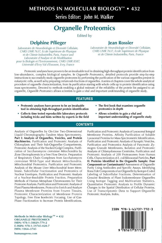 Weitere Ansicht: Organelle Proteomics