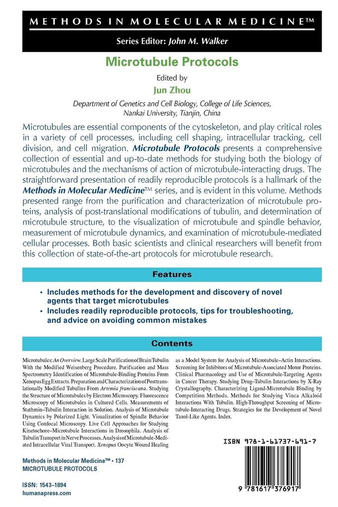 Weitere Ansicht: Microtubule Protocols