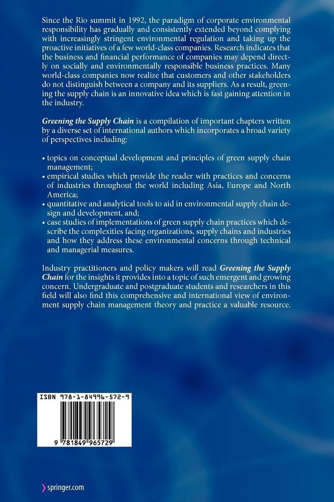 Weitere Ansicht: Greening the Supply Chain