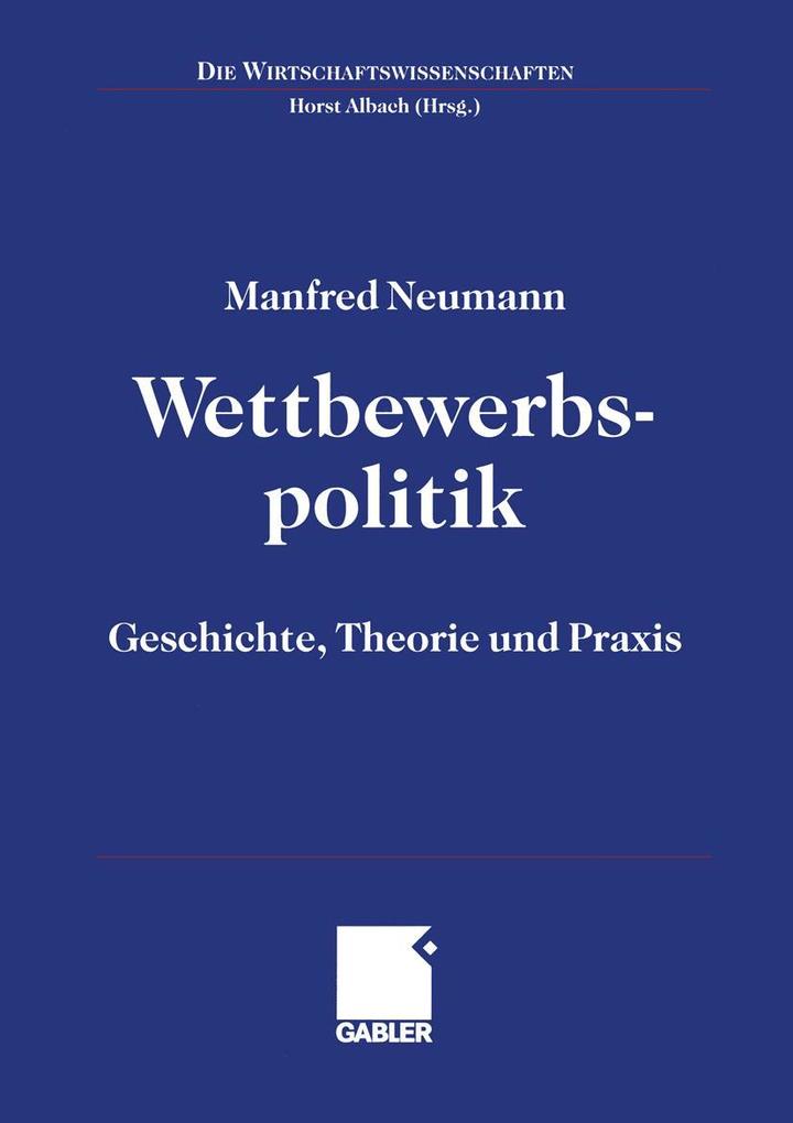 Produktbild: Wettbewerbspolitik | Manfred Neumann