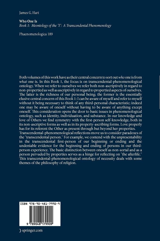 Weitere Ansicht: Who One Is | J. G. Hart