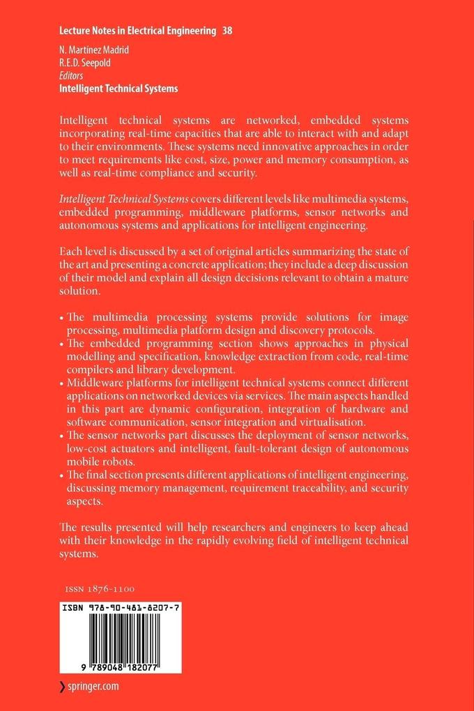 Weitere Ansicht: Intelligent Technical Systems