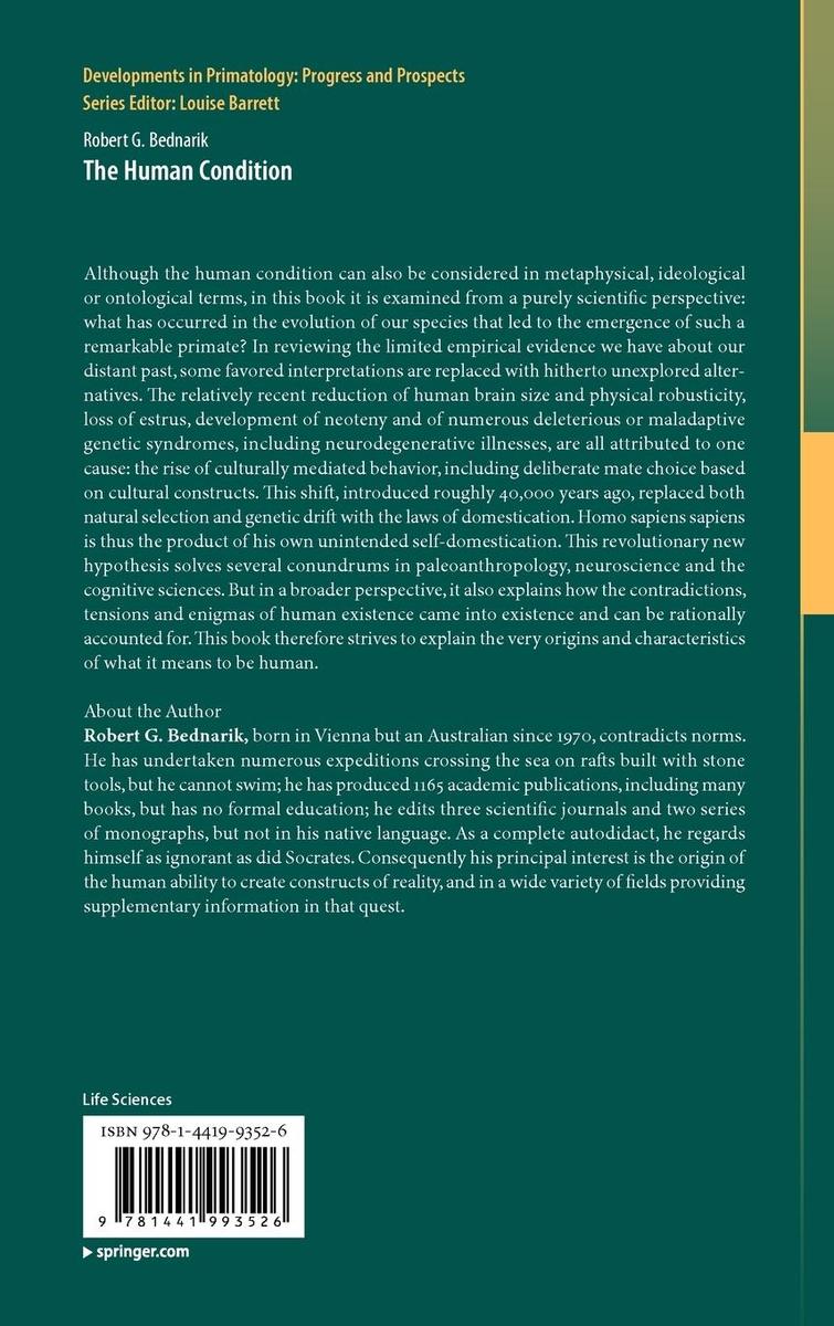 Weitere Ansicht: The Human Condition | Robert G Bednarik