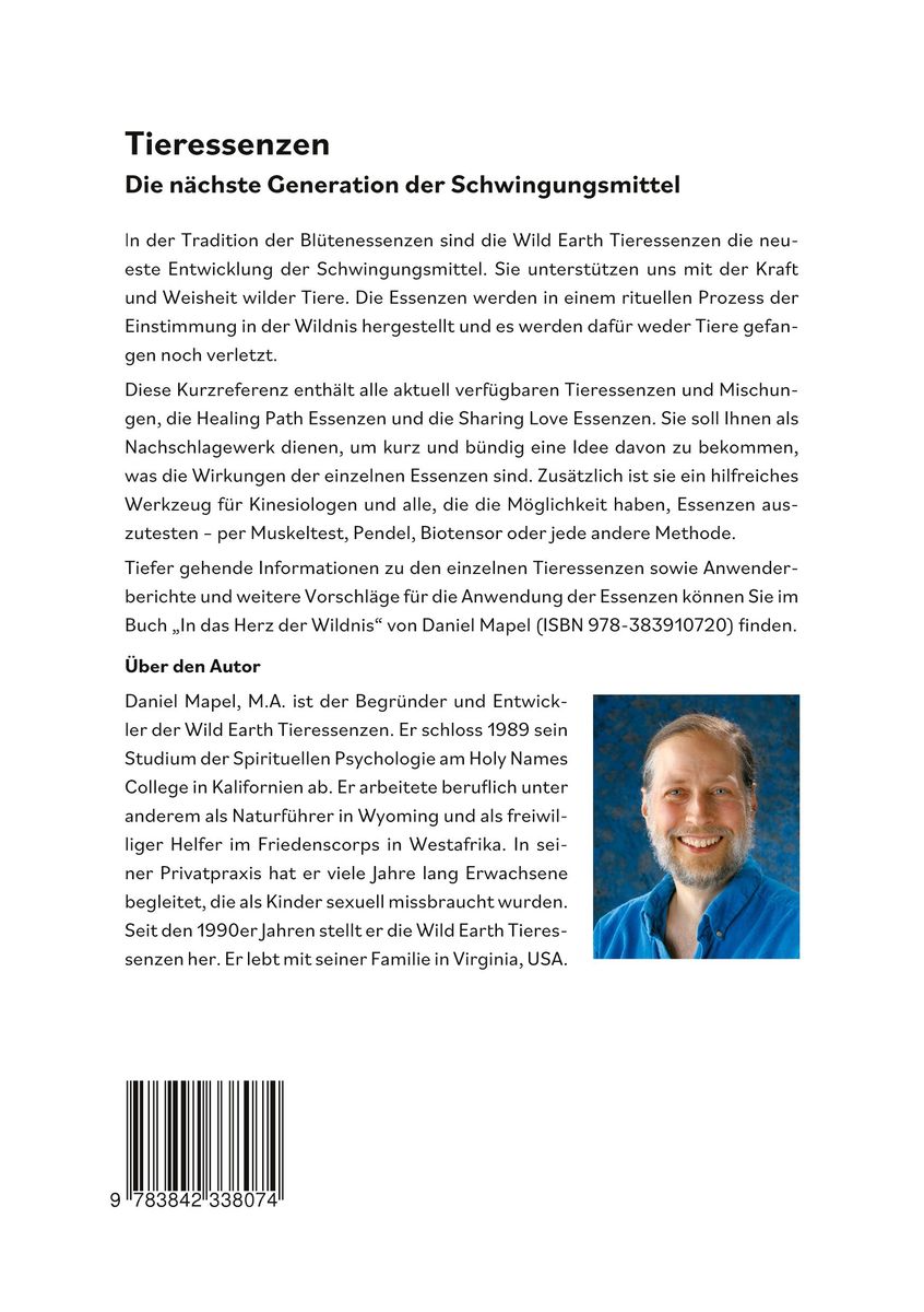 Weitere Ansicht: Kurzreferenz der Wild Earth Tieressenzen | Daniel Mapel