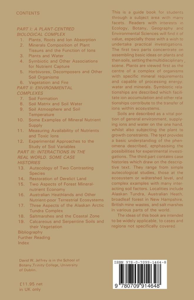 Weitere Ansicht: Soil~Plant Relationships