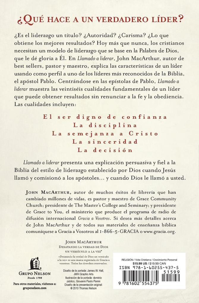 Weitere Ansicht: La Llamado a liderar | John F MacArthur