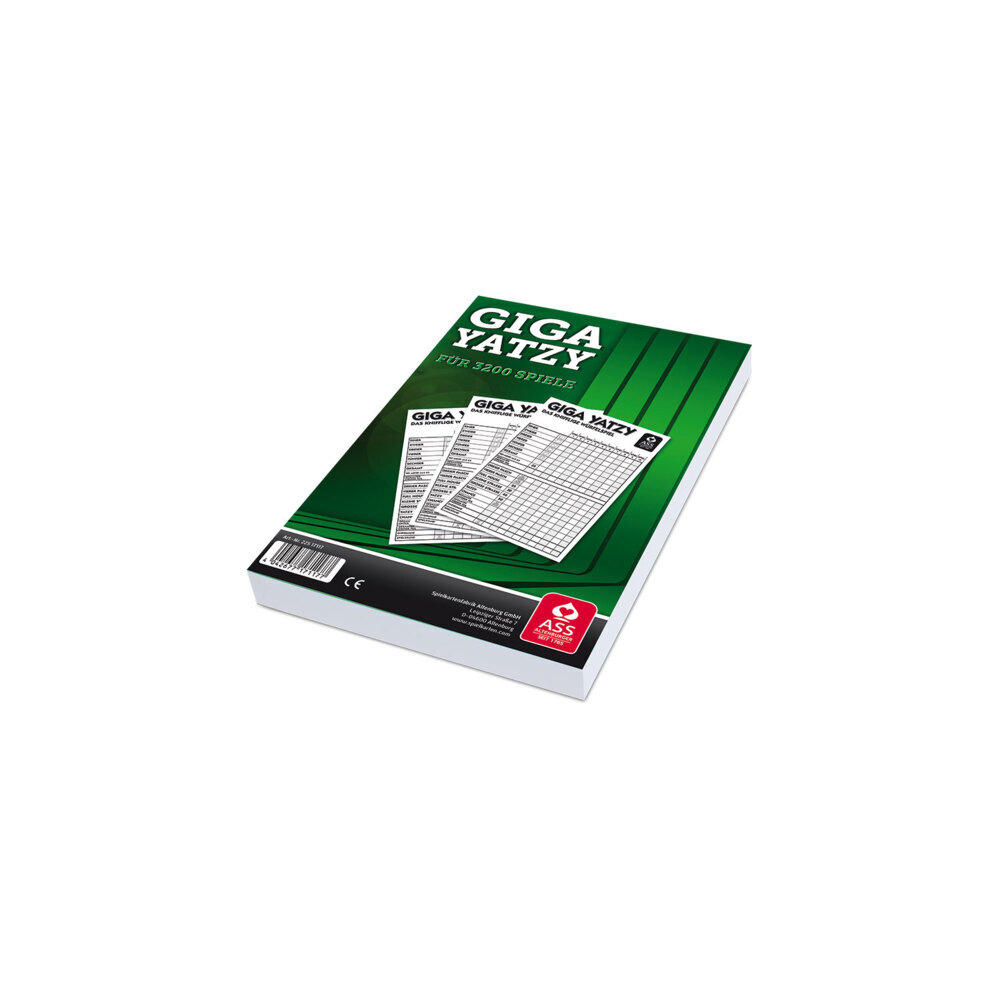 Weitere Ansicht: ASS Altenburger Spielkarten - Giga Yatzy Block