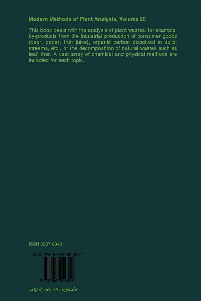 Weitere Ansicht: Analysis of Plant Waste Materials