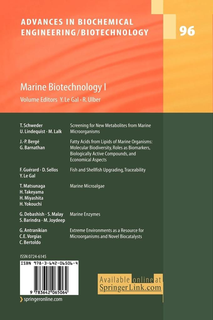 Weitere Ansicht: Marine Biotechnology I