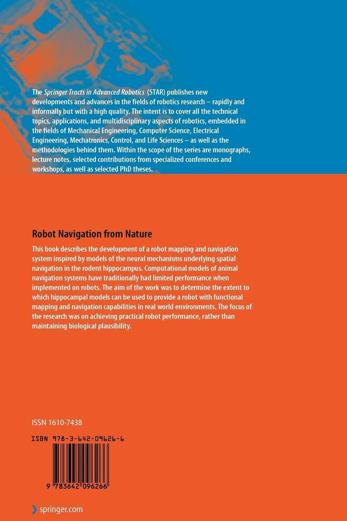 Weitere Ansicht: Robot Navigation from Nature | Michael John Milford