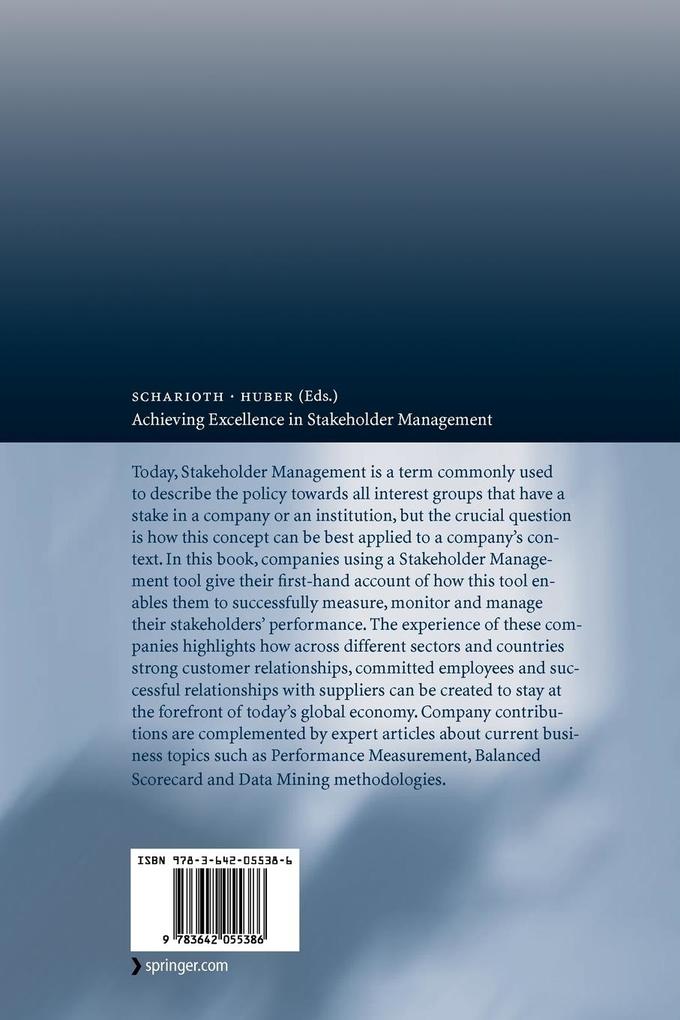 Weitere Ansicht: Achieving Excellence in Stakeholder Management