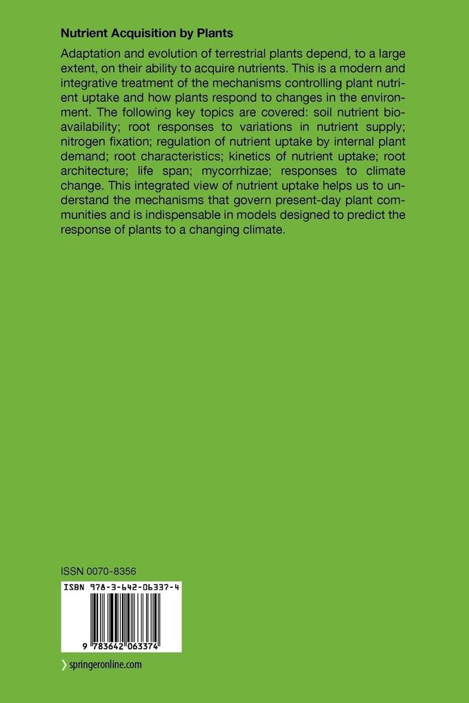 Weitere Ansicht: Nutrient Acquisition by Plants
