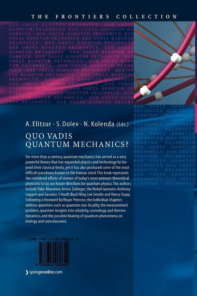 Weitere Ansicht: Quo Vadis Quantum Mechanics?