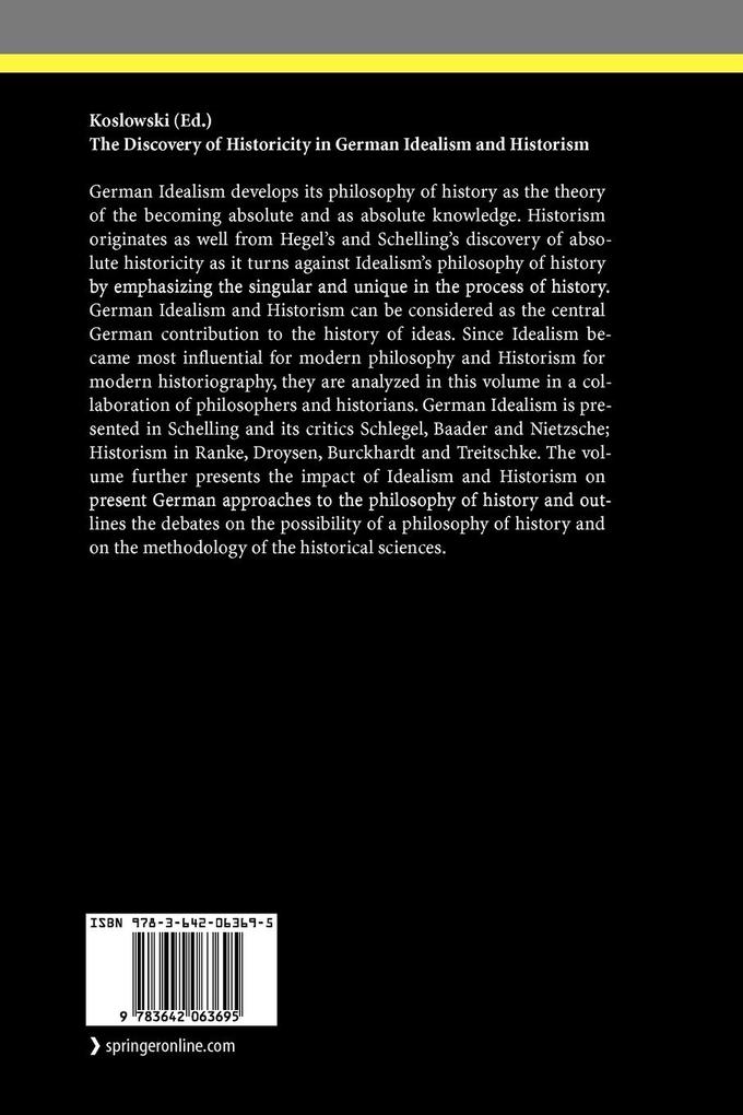 Weitere Ansicht: The Discovery of Historicity in German Idealism and Historism