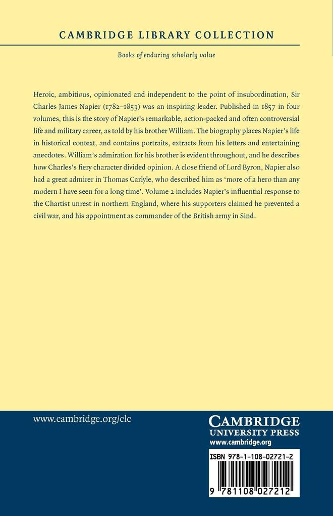 Weitere Ansicht: The Life and Opinions of General Sir Charles James Napier, G.C.B. - Volume 2 | William Francis Patrick Napier