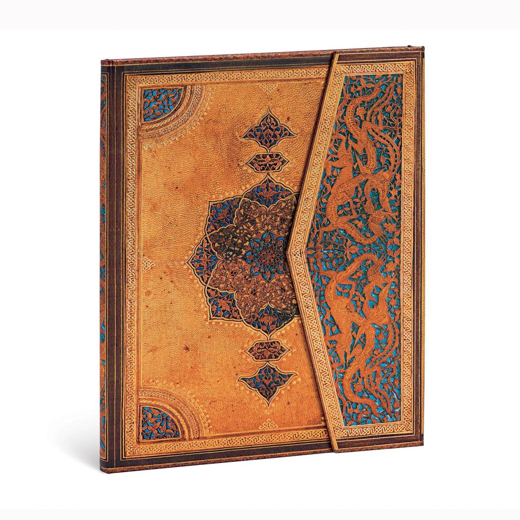 Weitere Ansicht: Paperblanks | Safavid | Safavid Binding Art | Hardcover | Ultra | Lined | Wrap Closure | 144 Pg | 120 GSM