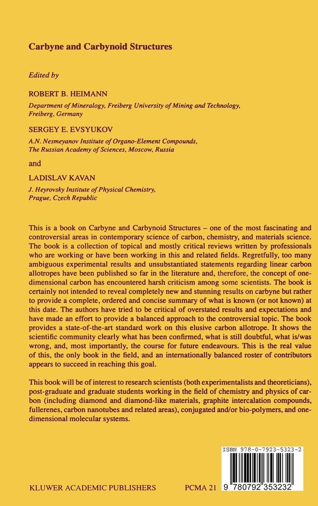 Weitere Ansicht: Carbyne and Carbynoid Structures