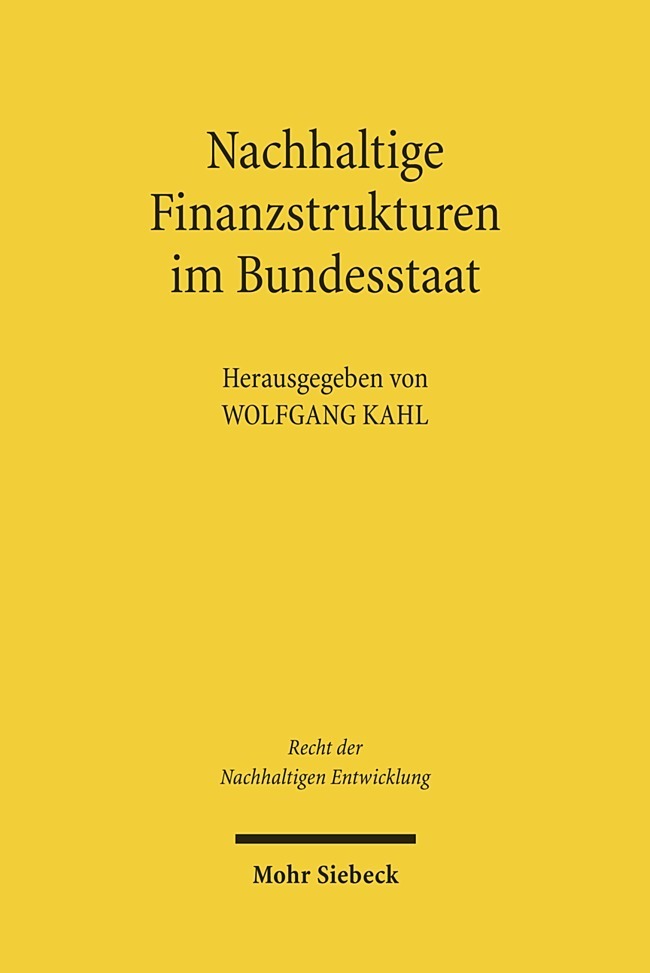 Produktbild: Nachhaltige Finanzstrukturen im Bundesstaat