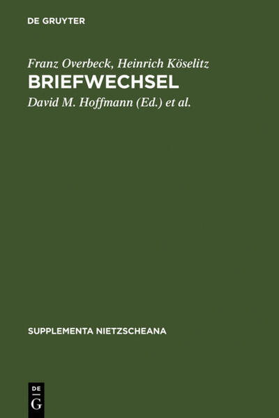 Produktbild: Briefwechsel | Heinrich Köselitz, Franz Overbeck