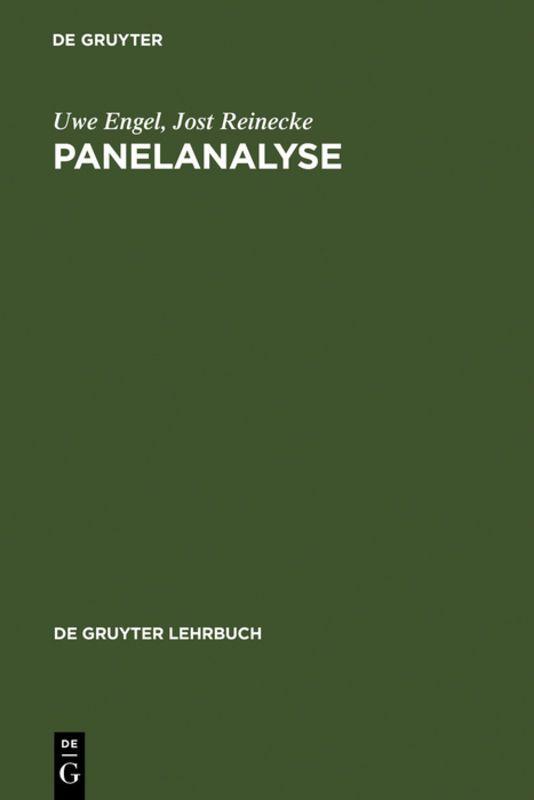 Produktbild: Panelanalyse | Uwe Engel, Jost Reinecke
