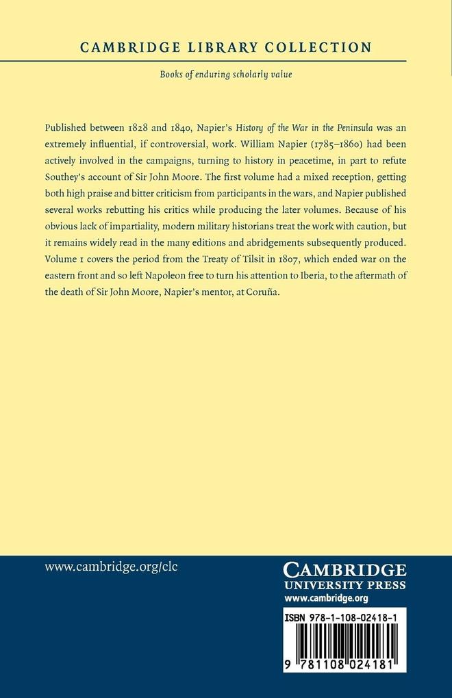 Weitere Ansicht: History of the War in the Peninsula and in the South of France - Volume 1 | William Francis Patrick Napier