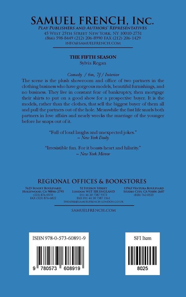 Weitere Ansicht: The Fifth Season | Sylvia Regan